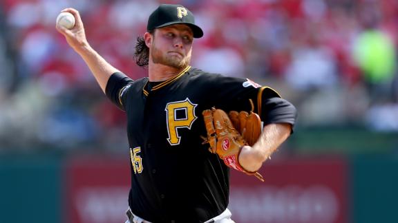 Cole stifles Cardinals as Pirates even NLDS