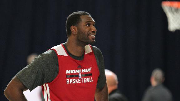 Heat's Oden takes part in first full practice