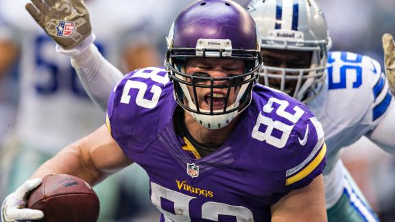 Vikes' Rudolph out month with foot fracture