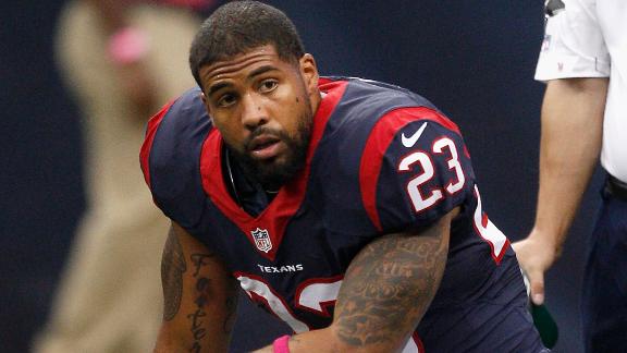 Texans to be without Foster vs. Cardinals