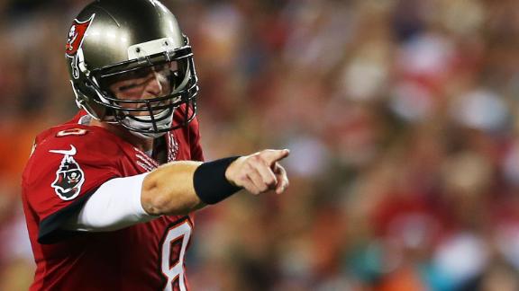 Bucs RB James carted off with broken ankle