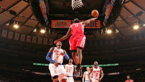 Carmelo frustrated by Harden's FT attempts