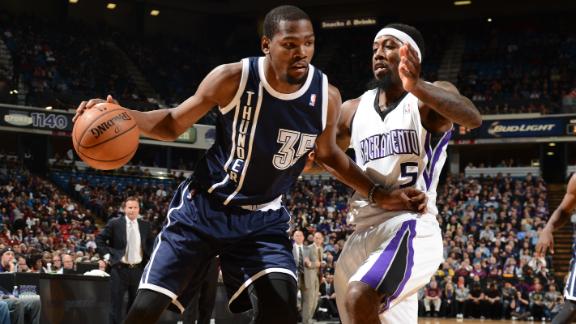 Durant, OKC hold off Kings' late challenge