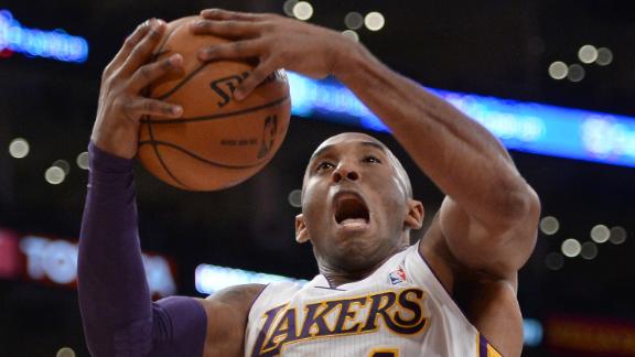 Kobe has 9 in return as Lakers fall to Raptors