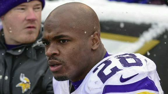 Peterson aims to practice Friday; Cassel QB