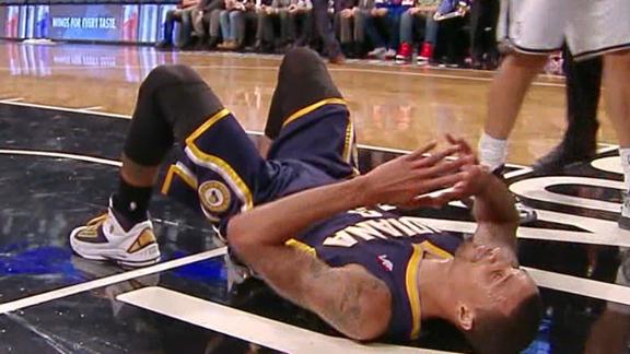 Nets' Pierce fined $15K for flagrant on Hill