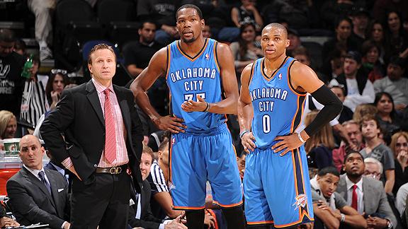 Thunder escape Bobcats behind Durant's 34