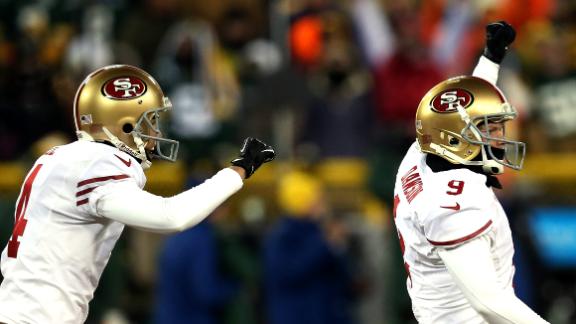 Niners get past Packers on Dawson's field goal