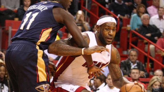 LeBron, Wade key as Heat roll past Pelicans