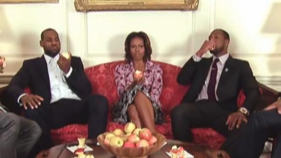Heat, Michelle Obama team for wellness vid