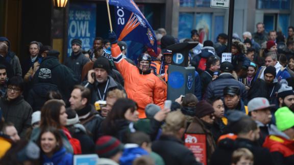 SB fans collapse at crowded NJ train station