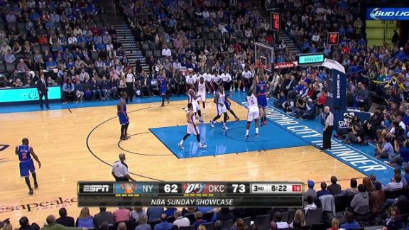 Durant nets 41, leads Thunder past Knicks