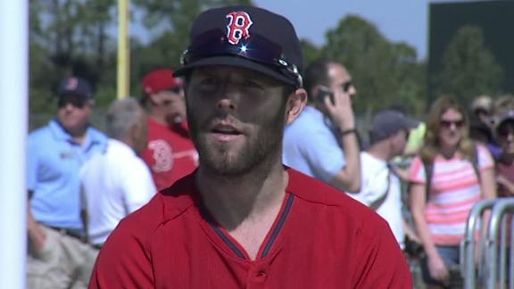 Pedroia: Thumb feeling fine after surgery