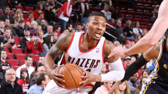 Lillard, Blazers need rally to turn back Jazz