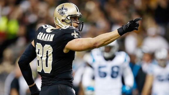 Saints place franchise tag on TE Graham