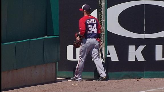 Nationals' Harper ejected after out call at 1B