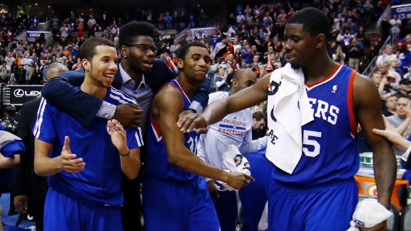 Philadelphia freedom: 76ers stop skid at 26