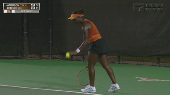 #22 Women's Tennis Tops #19 Oklahoma 5-2