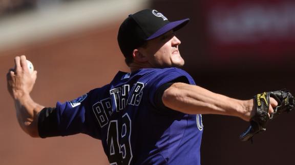 Rockies P Anderson hurt in win over Giants