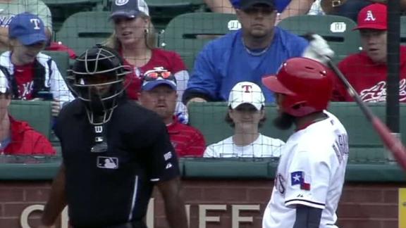 Perez tosses 8 shutout innings, Rangers win