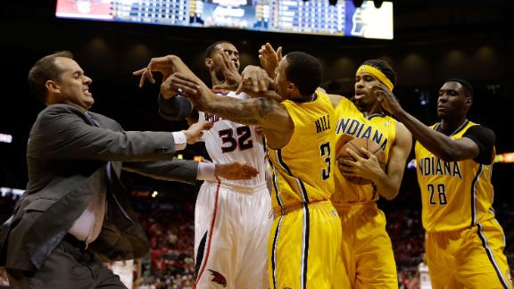 Report: NBA reviewing Pacers-Hawks scuffle