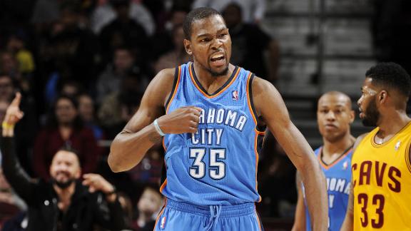 Durant wins MVP with 119 first-place votes