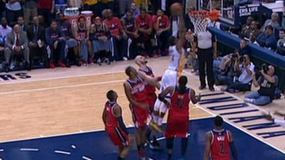 Hibbert comes alive as Pacers even series