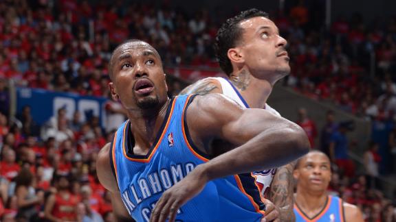 OKC's Ibaka (calf) likely out rest of playoffs