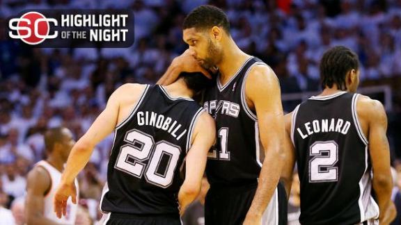 Spurs' Parker (ankle) out 2nd half of Game 6