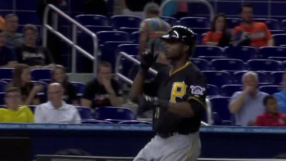 Polanco hits 1st HR, helps Pirates past Marlins