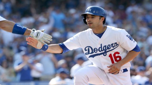 Dodgers' bats power Greinke to 10th victory