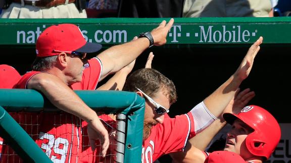 Nats get season-high 19 hits in rout of Cubs