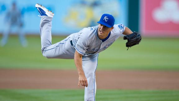 Cespedes-less A's blanked by Royals