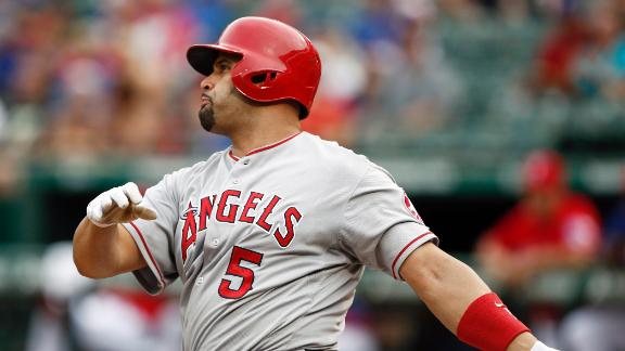 Pujols, Kendrick power Angels into 1st place