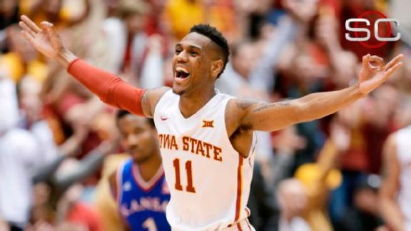 No 11 Iowa State Holds On To Drop No 9 Kansas College