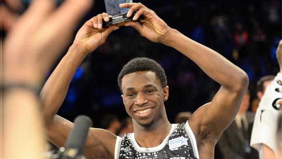 Destacada actuación de Andrew Wiggins