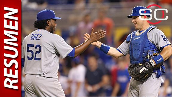 Dodgers encajan derrota a Marlins
