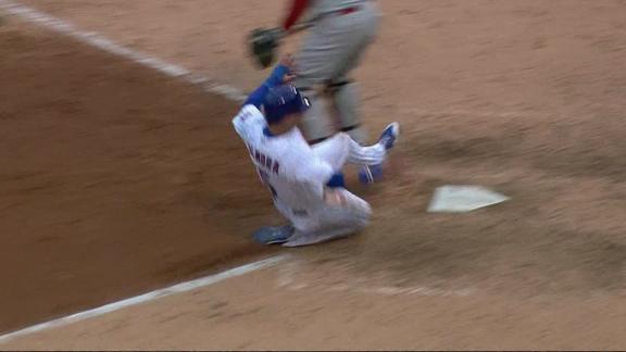 Cubs walk off after errant throw