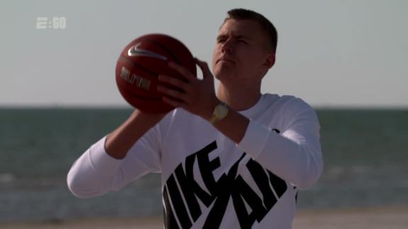 Kristaps Porzingis' 4,100-mile journey