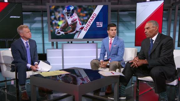 Giants receiver Sterling Shepard carted off the field Giants receiver Sterling Shepard carted off the field