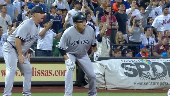 Tanaka scores but exits game