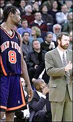 Latrell Sprewell and P.J. Carlesimo
