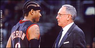 Allen Iverson and Larry Brown