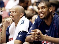 Jason Kidd and Tim Duncan