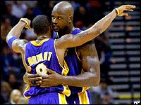 Kobe Bryant and Shaquille O'Neal
