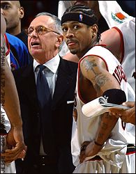 Larry Brown and Allen Iverson