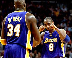 Shaquille O'Neal and Kobe Bryant