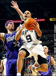 Brad Miller and Tony Parker