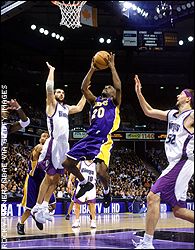 Peja Stojakovic and Gary Payton
