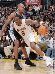 Kobe Bryant and Bruce Bowen